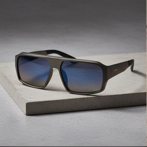 Locs Squared Thick Mid Temple Racer Flat Top Sunglasses